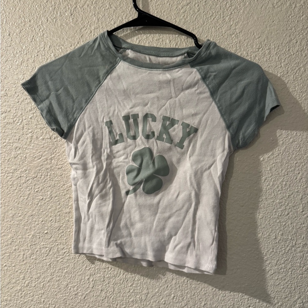 Lucky Clover Raglan Tee